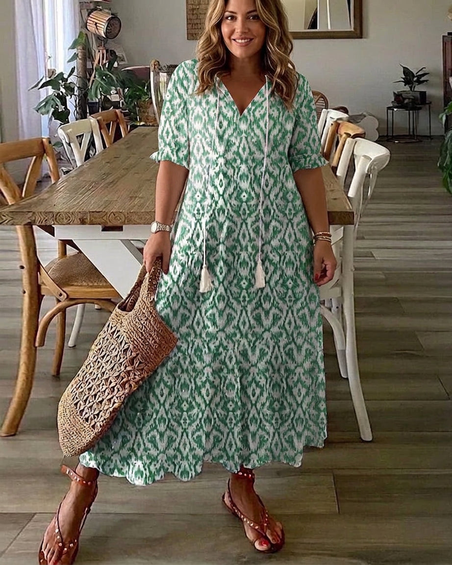 Rosalinde | Boho-Kleid mit Bauch-Optimierung