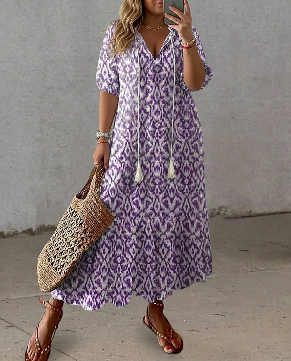 Rosalinde | Boho-Kleid mit Bauch-Optimierung