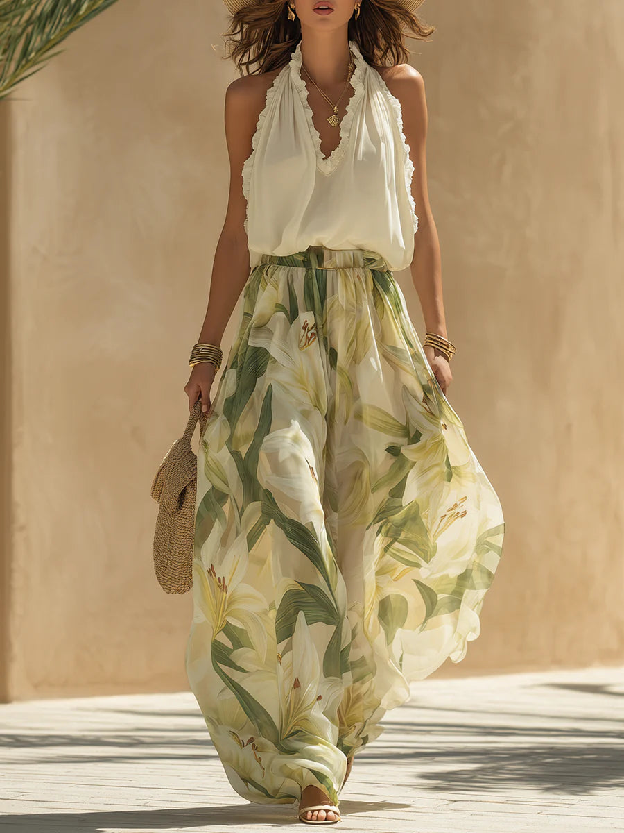 Vacance | Ruffled Top Lilien Set