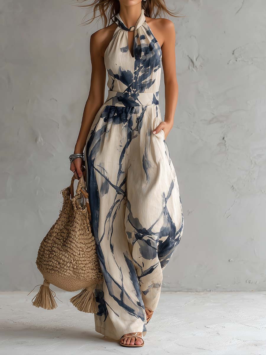 Ines | Jumpsuit mit Taschen in weiter Passform