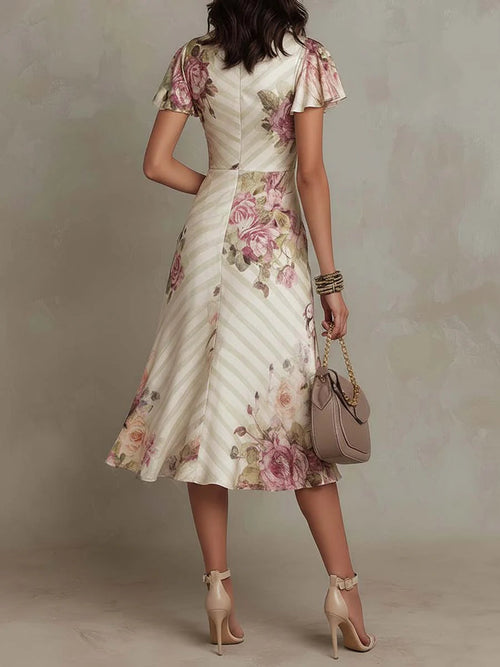 Alba | Elegantes Midi-Kleid im Retro-Stil