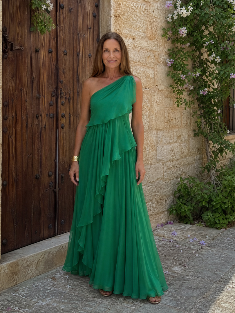 Anaïs | Elegantes Maxikleid mit fließendem Schnitt