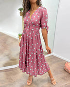 Monique | Elegantes Kleid mit Polka-Dots