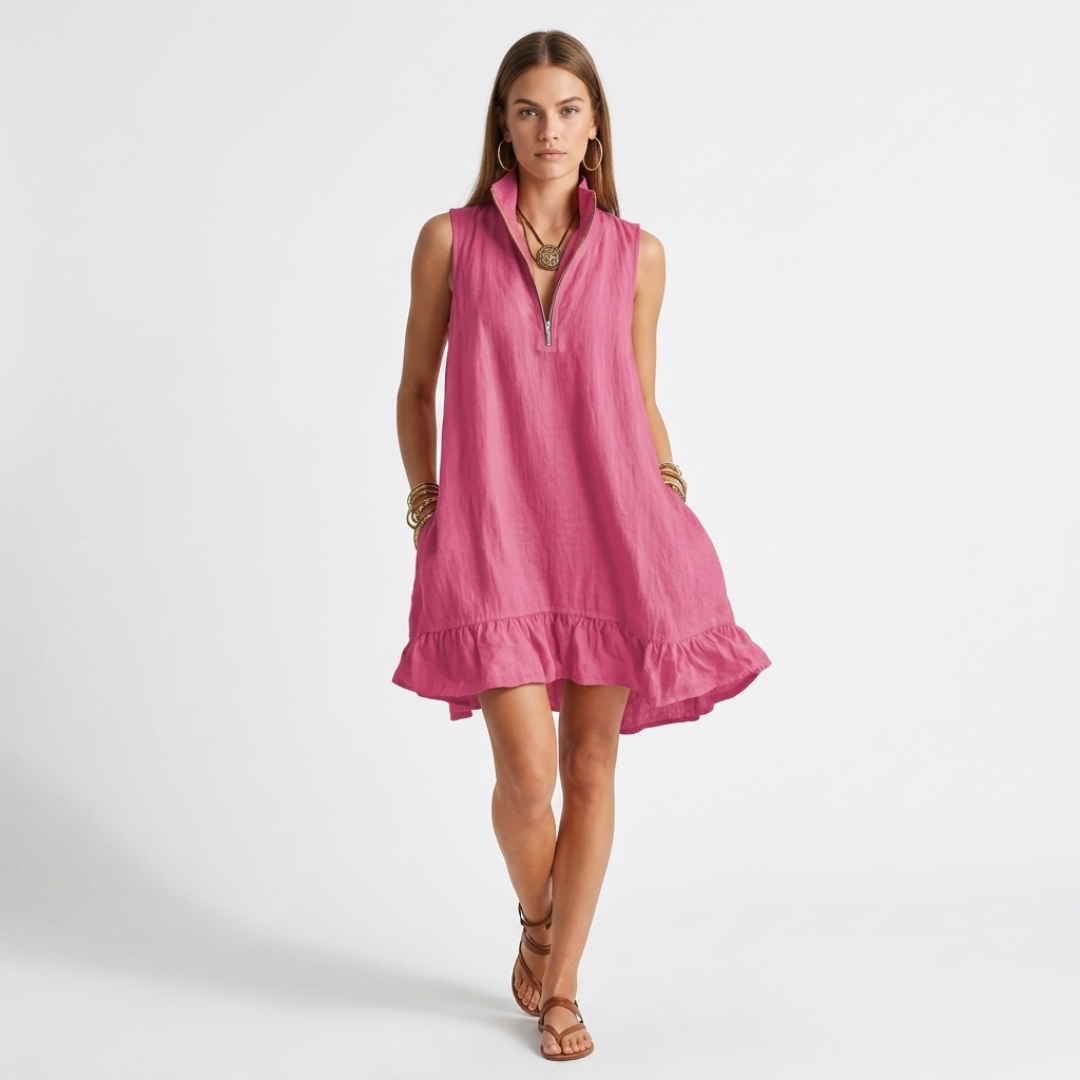Ilinca | Leichtes Kurzkleid mit Rüschendetails