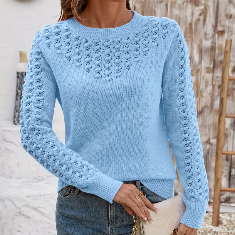 Janine | Hullstrikk Sweater