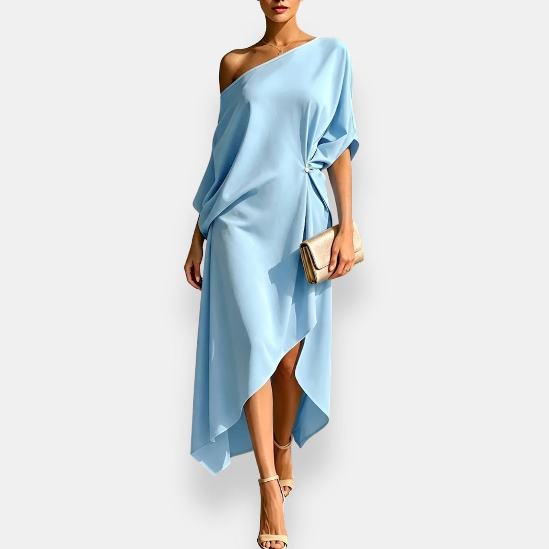 Orléane | Asymmetrical Draped Dress