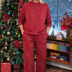 Elise | Damen Glitzer Zweiteiler für Weihnachten