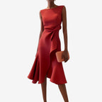 Eliana | Elegantes Midikleid mit asymmetrischem Design