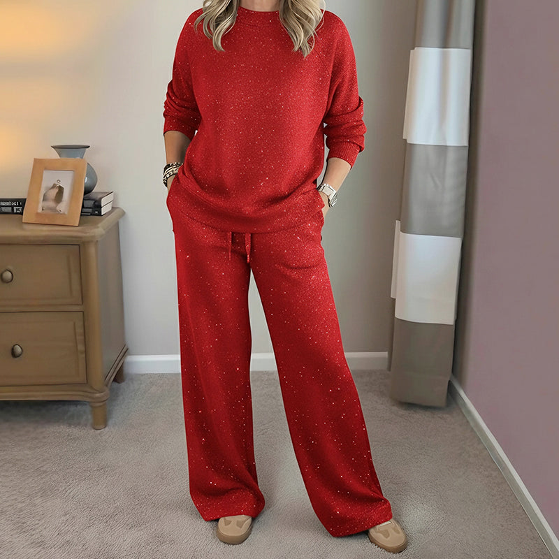 Elise | Damen Glitzer Zweiteiler für Weihnachten