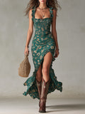 Zara | Boho-Retro Maxikleid