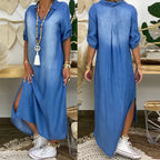 Daniela | Langes Kleid mit seitlichem Schlitz