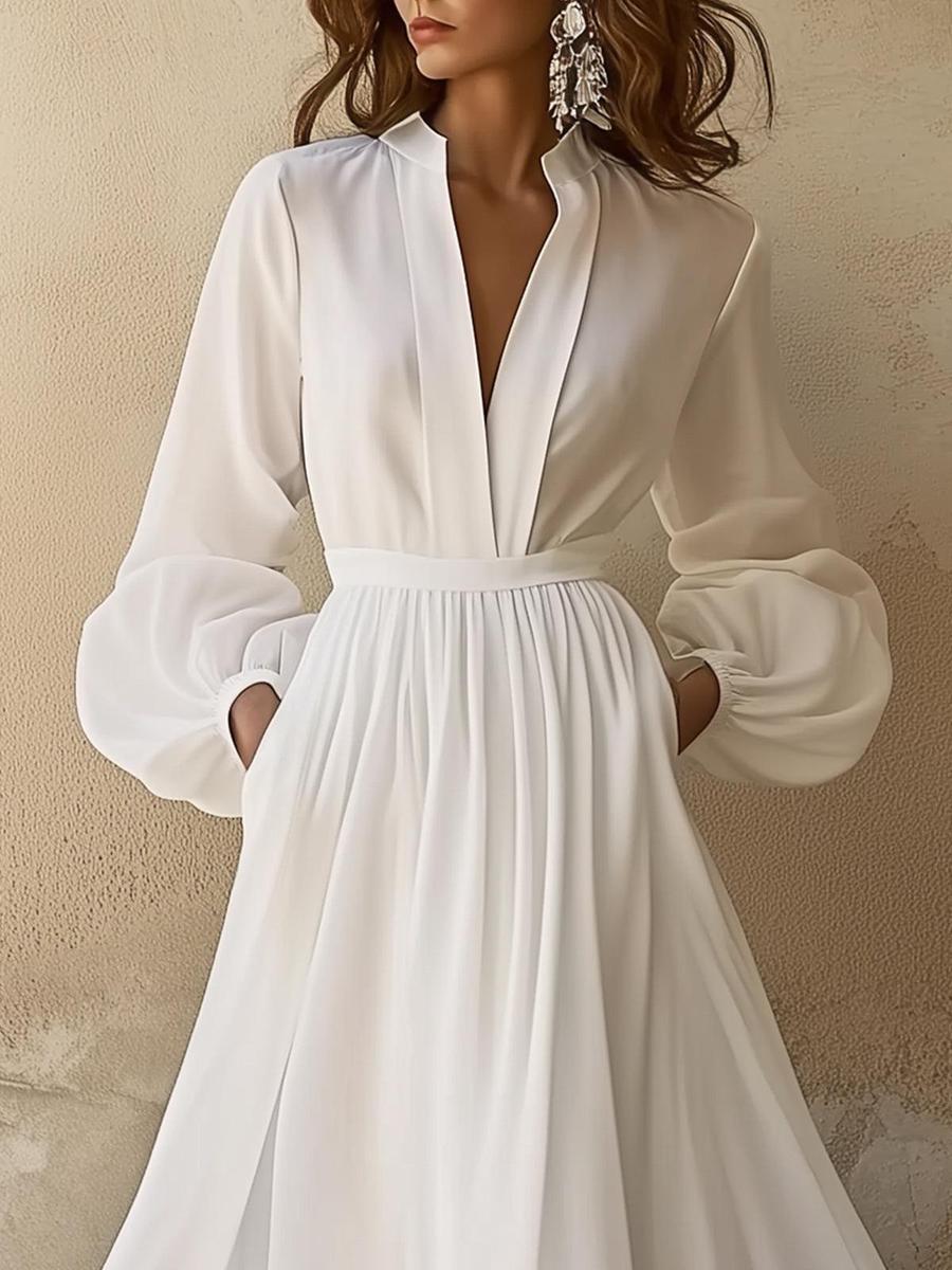 Laurah | Vintage V-Neck Dress
