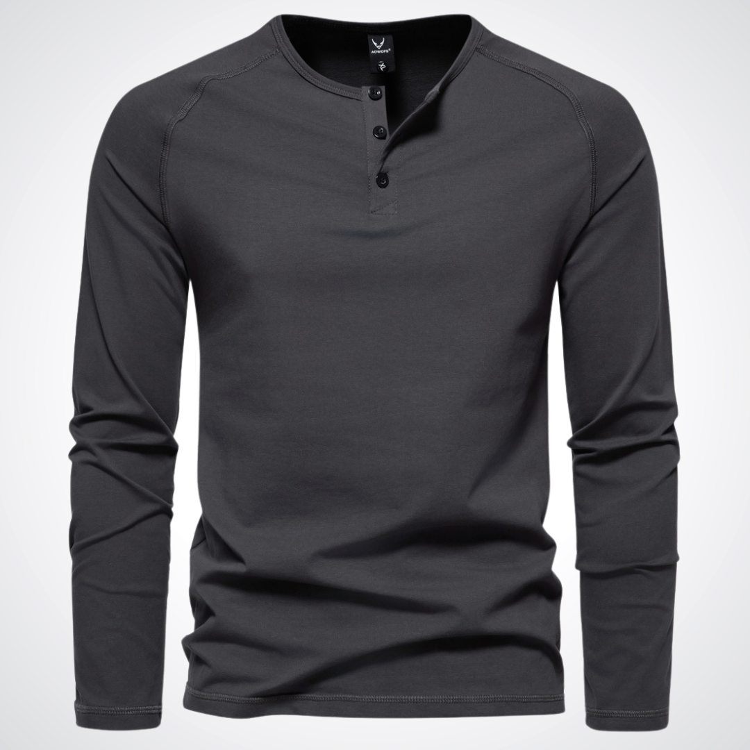 Finn | Langarm Henley Shirt