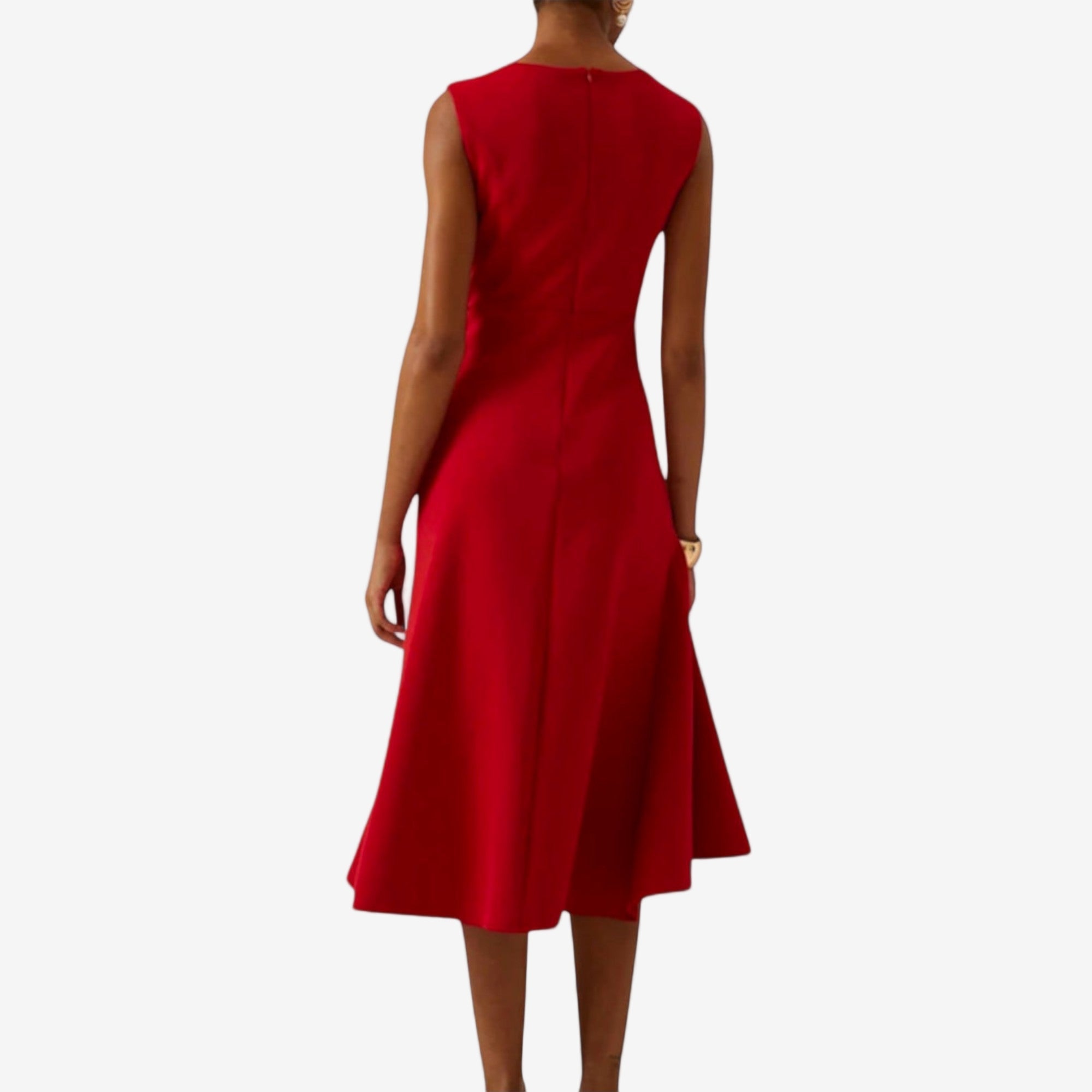 Eliana | Elegantes Midikleid mit asymmetrischem Design
