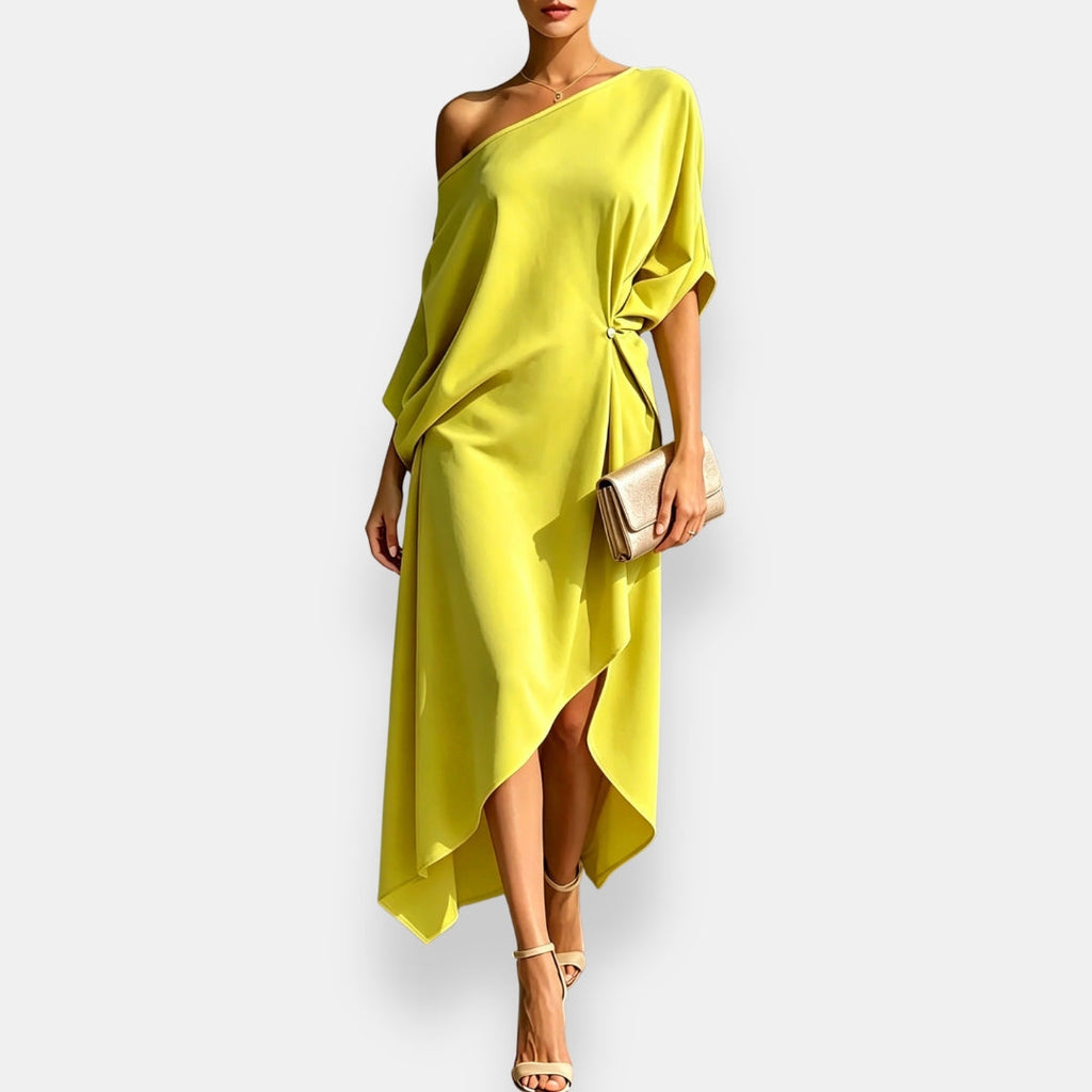 Orléane | Asymmetrical Draped Dress