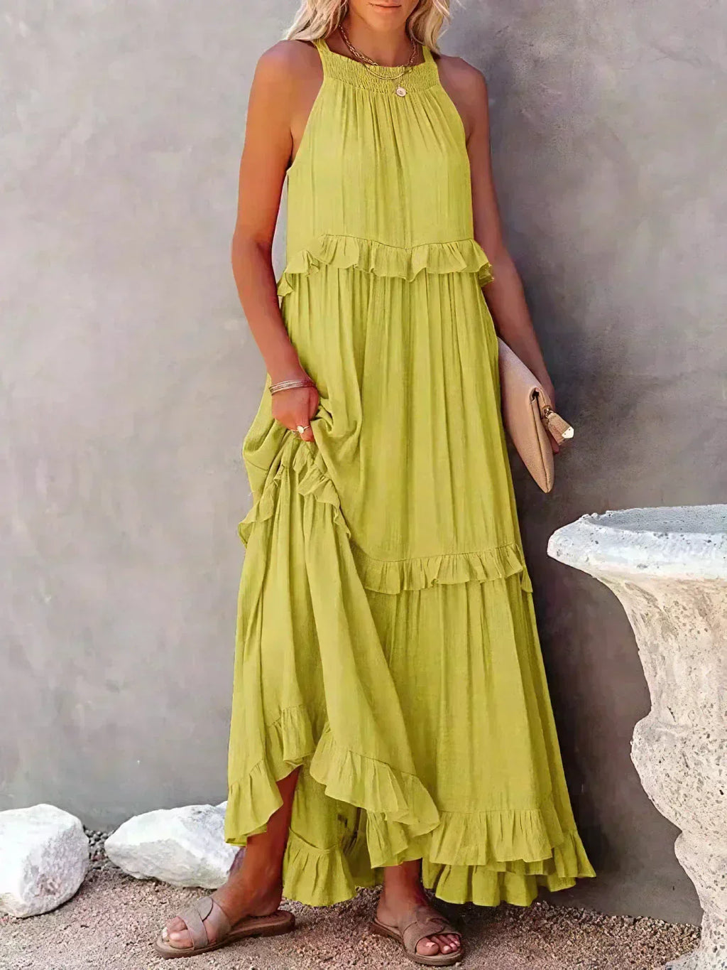 Dylilah | Kleid mit Volant-Saum
