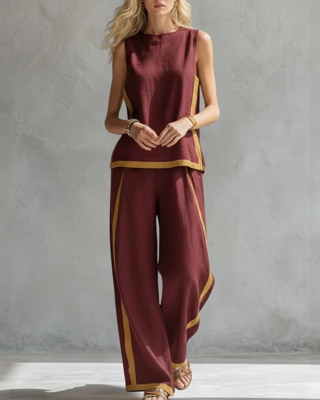 Soraya | Elegantes Set mit weitem Bein und lässiger Passform