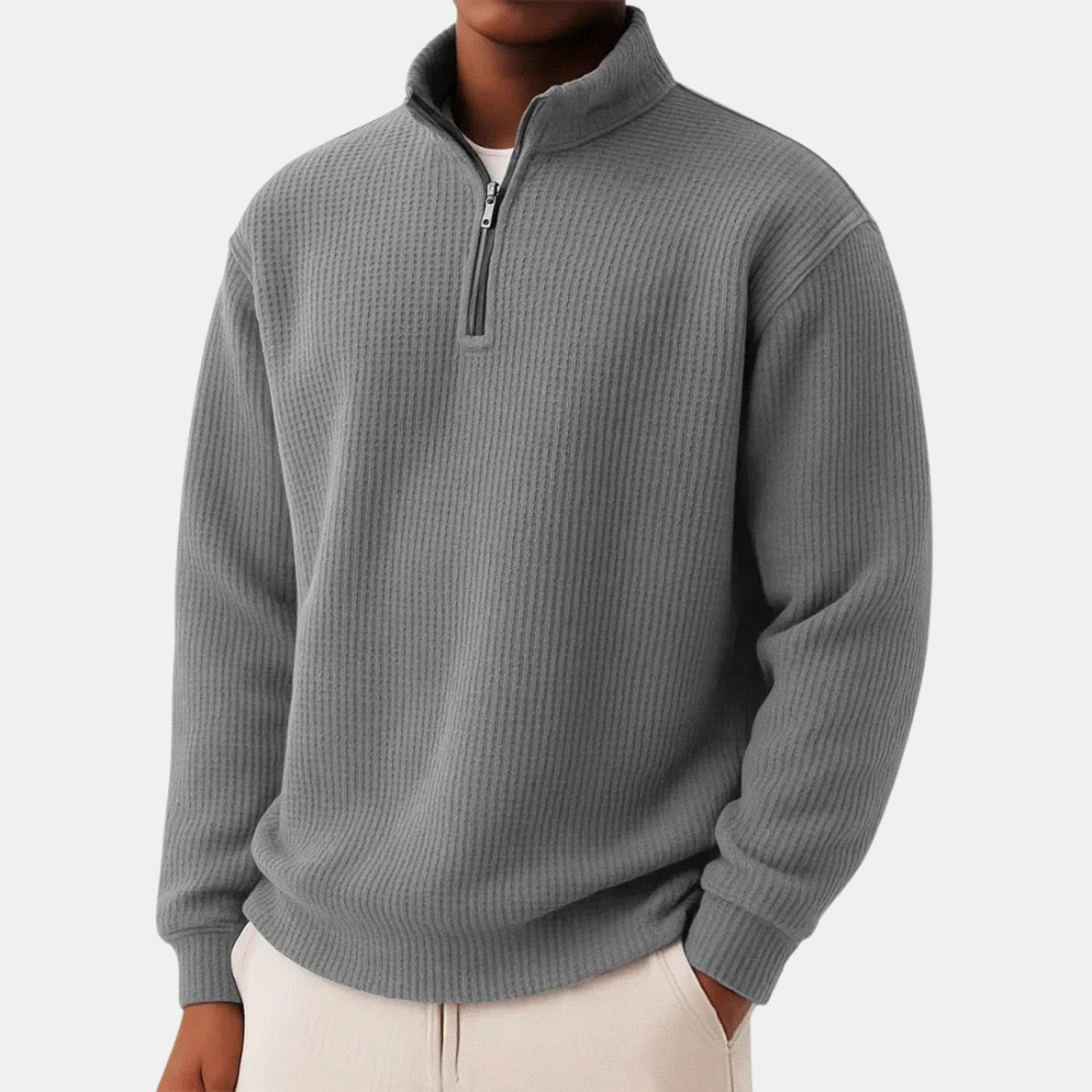 DAMIEN | Zip-Pullover für täglichen Komfort und zeitloses Design
