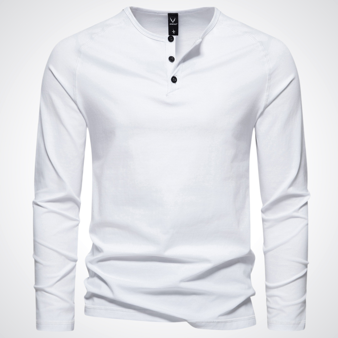 Finn | Langarm Henley Shirt