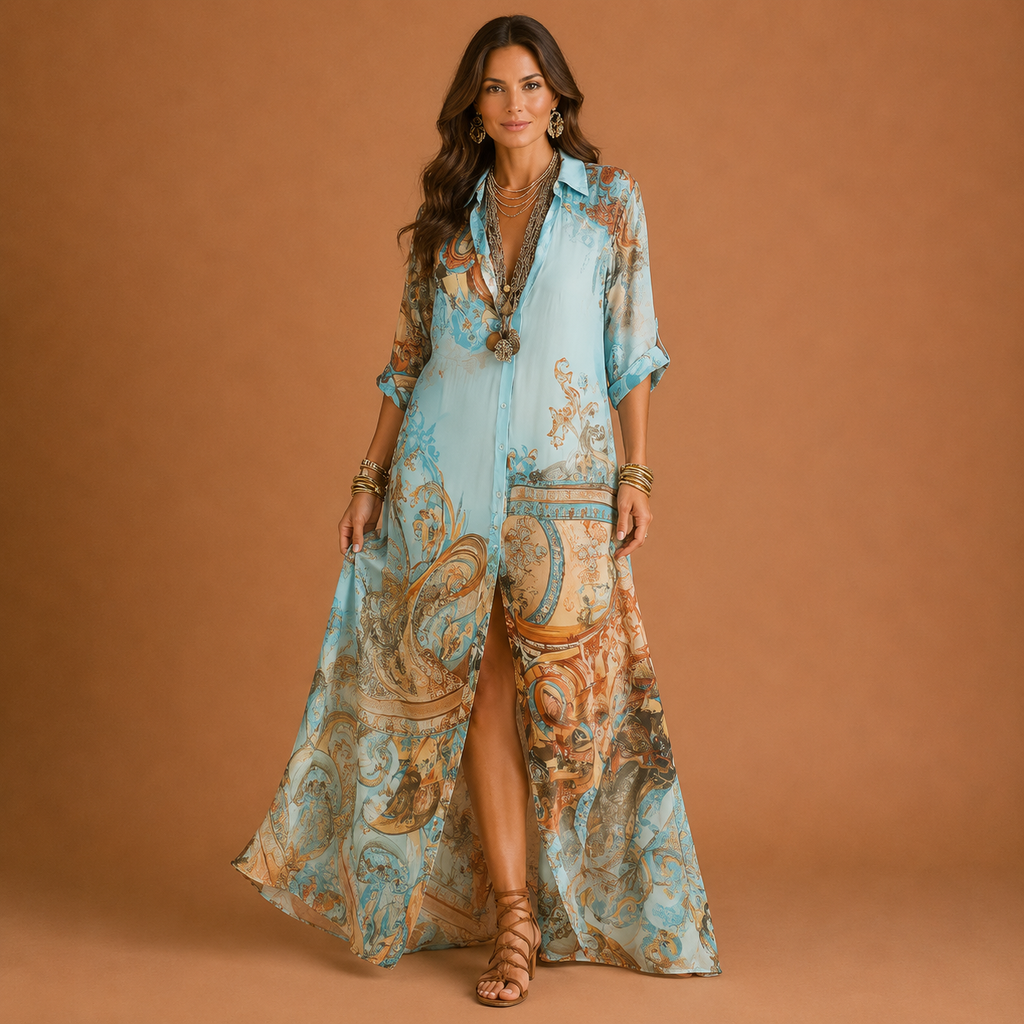 Cleo | Elegantes Hemdblusenkleid