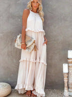 Lou | Elegantes ärmelloses Kleid mit Rüschen-Details