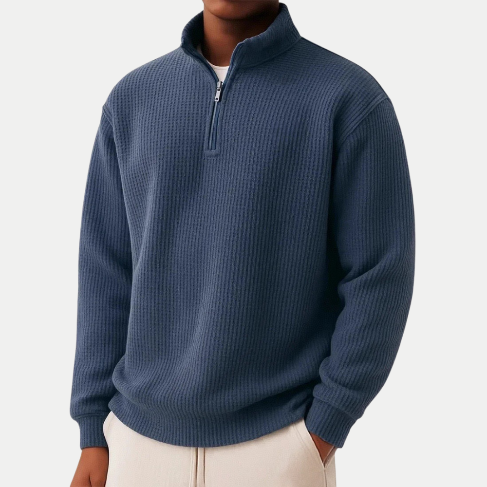DAMIEN | Zip-Pullover für täglichen Komfort und zeitloses Design