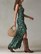 Zara | Boho-Retro Maxikleid