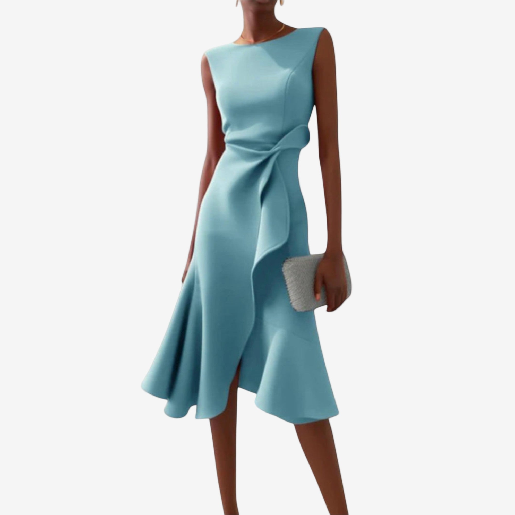 Eliana | Elegantes Midikleid mit asymmetrischem Design