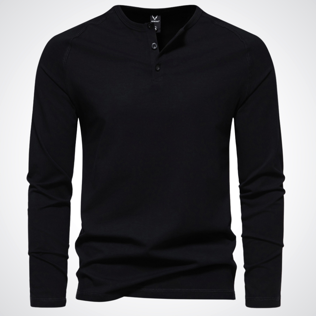 Finn | Langarm Henley Shirt