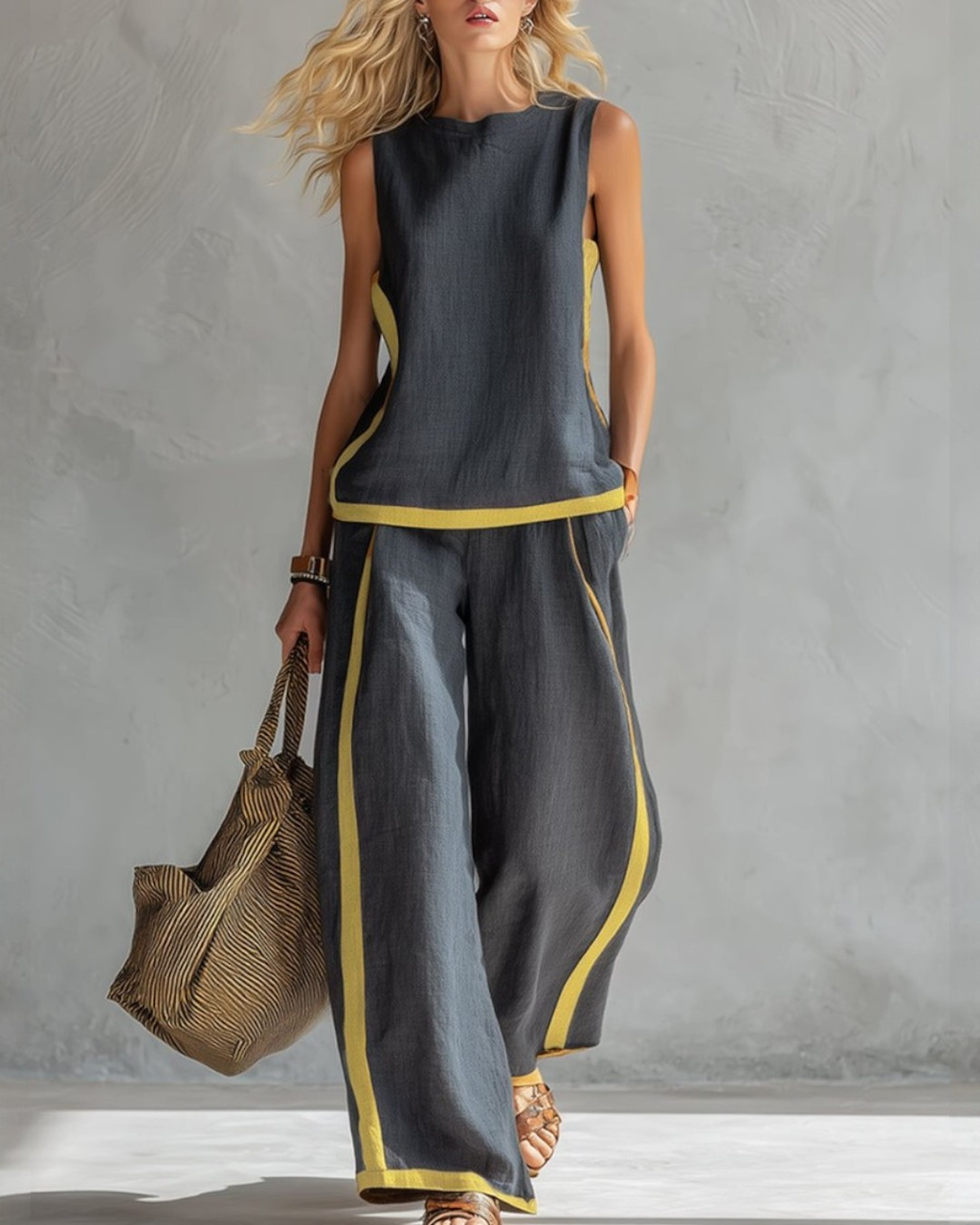 Soraya | Elegantes Set mit weitem Bein und lässiger Passform