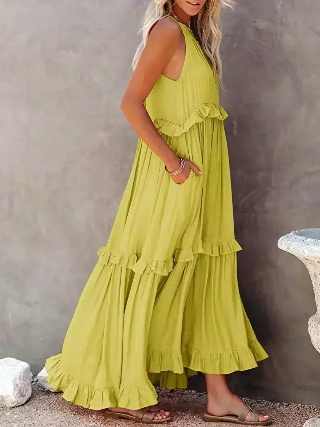 Dylilah | Kleid mit Volant-Saum