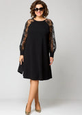 Destiney | Kleid mit Spitzenärmel