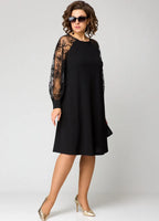 Destiney | Kleid mit Spitzenärmel