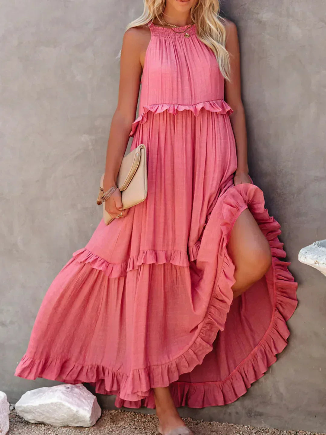 Dylilah | Kleid mit Volant-Saum