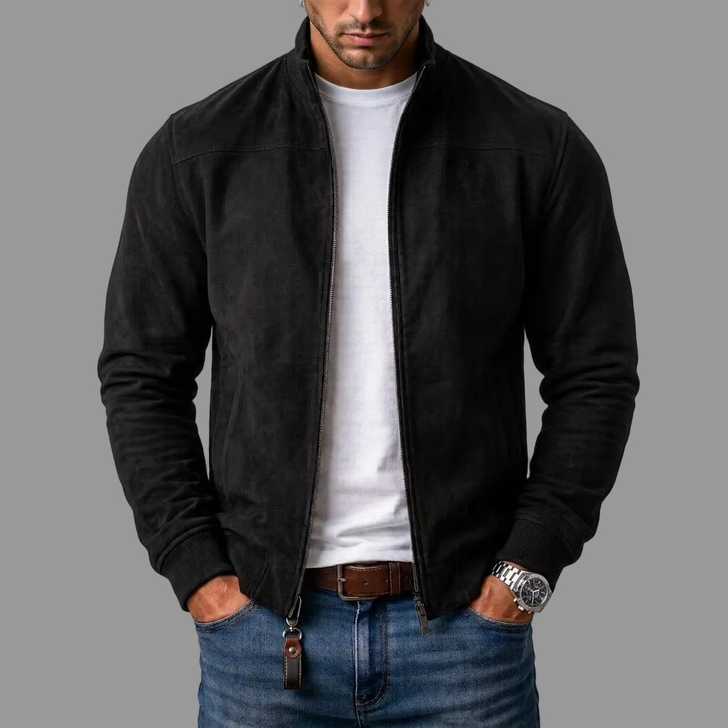 Frederik™ | Elegante Herrenjacke in Wildleder-Optik