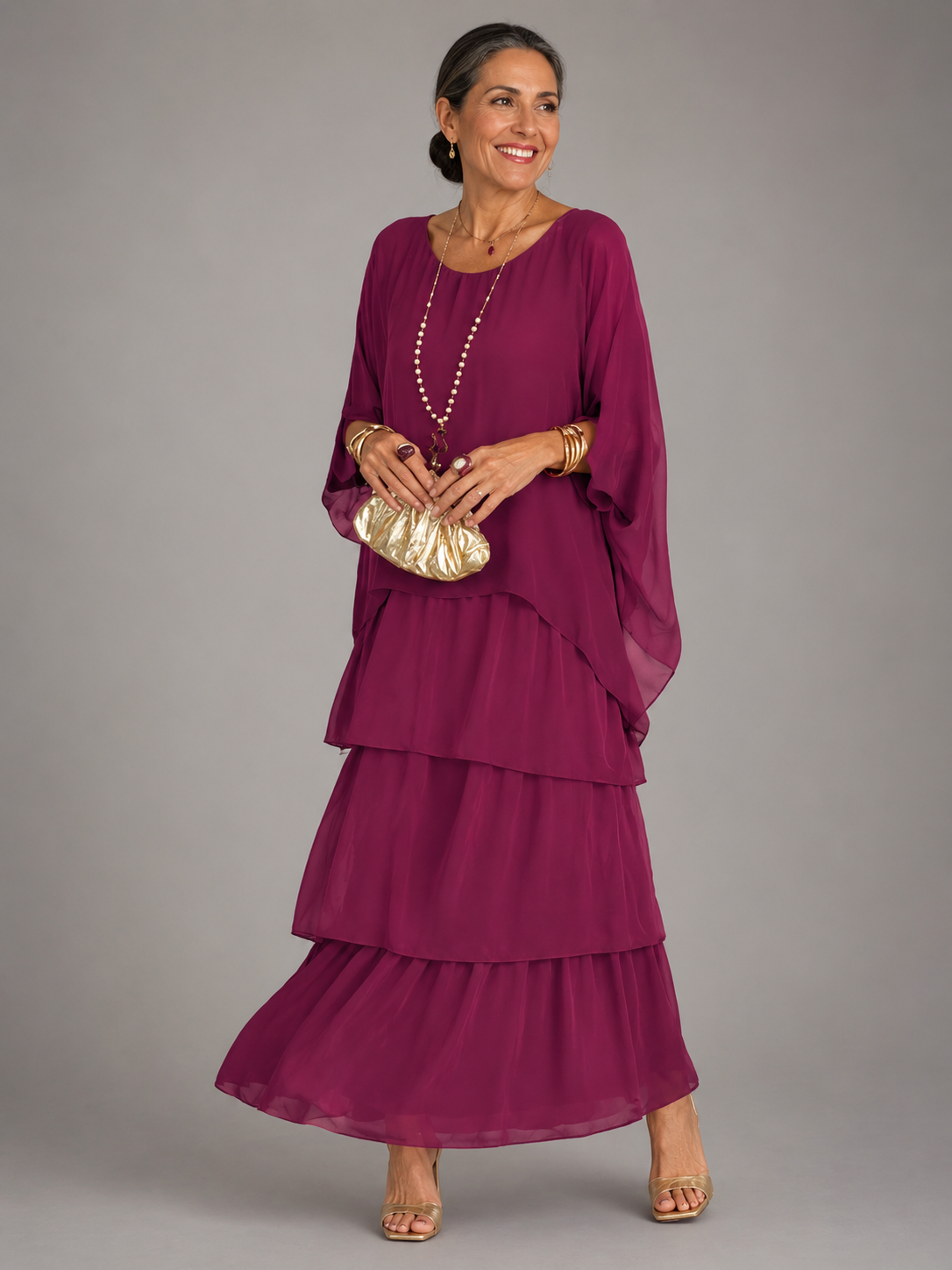 Lara | Elegantes Maxikleid mit fließendem Schnitt