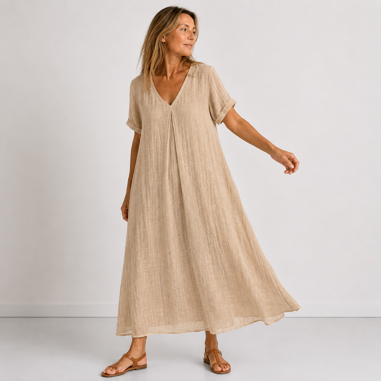 Violette | Elegantes Maxikleid mit fließendem Schnitt
