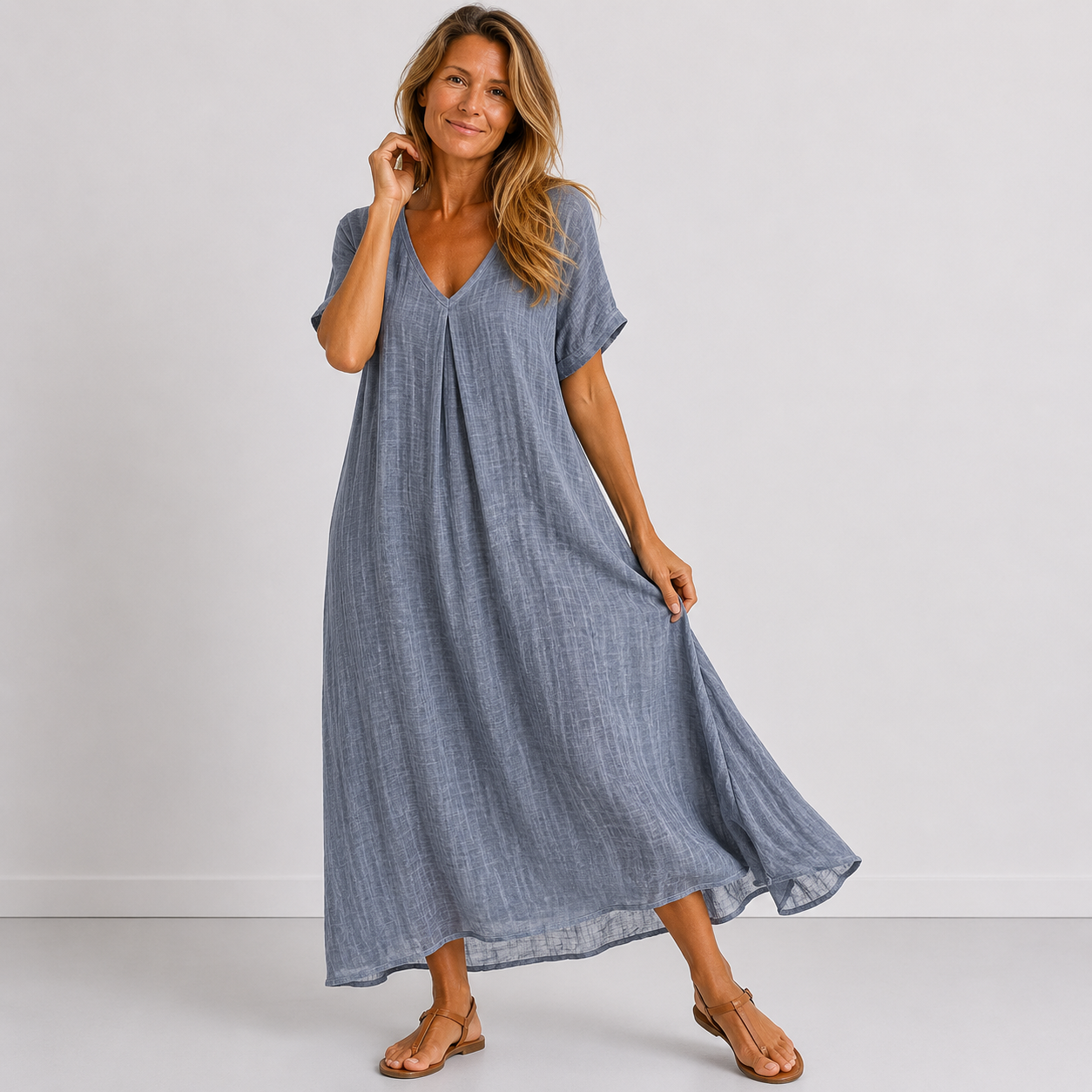 Violette | Elegantes Maxikleid mit fließendem Schnitt