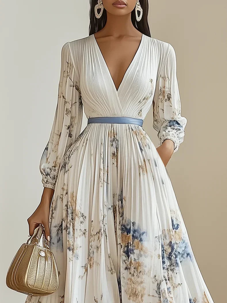 Helston | Elegantes Kleid mit V-Ausschnitt