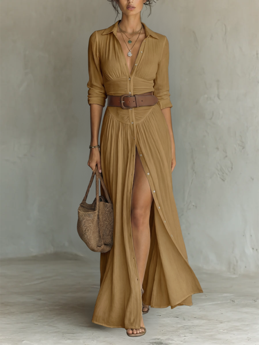 Joanne | Lässiges Kleid mit Kragen-Design