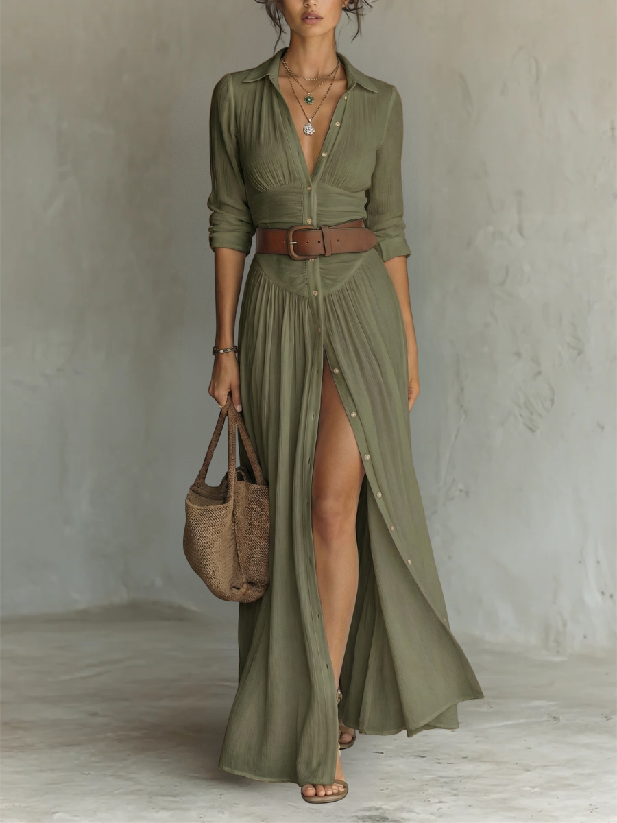 Joanne | Lässiges Kleid mit Kragen-Design