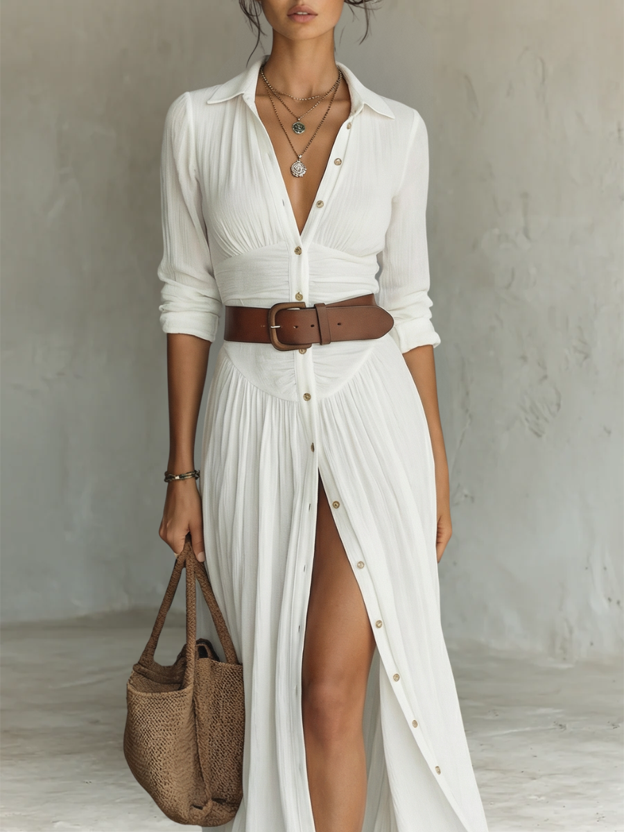 Joanne | Lässiges Kleid mit Kragen-Design