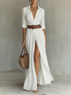 Joanne | Lässiges Kleid mit Kragen-Design