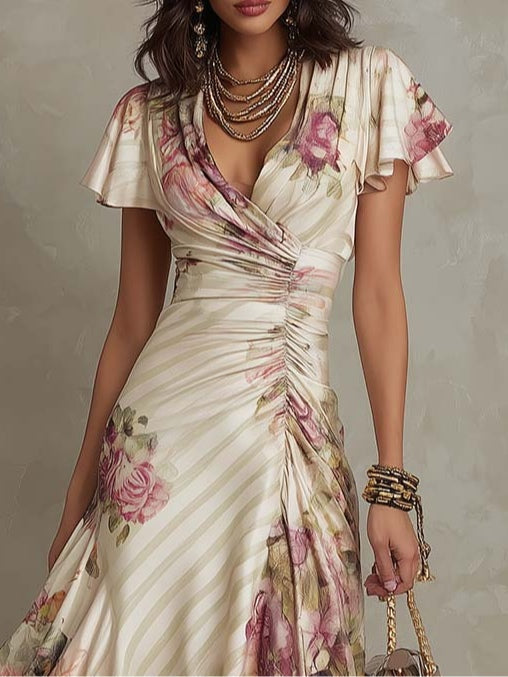 Alba | Elegantes Midi-Kleid im Retro-Stil