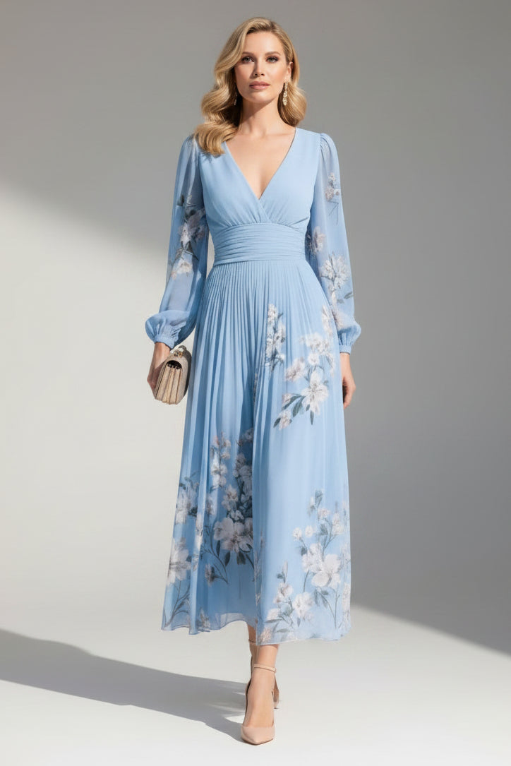 Prescela | Midi-Kleid mit floralem Design