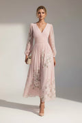 Prescela | Midi-Kleid mit floralem Design