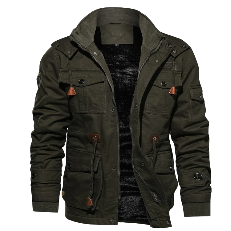 Hugo | Herren Winterjacke - Kuschelig Weich mit Kapuze