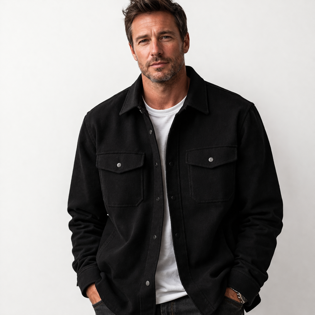 FRIEDRICH | Klassisches Herren-Overshirt mit Knopfverschluss