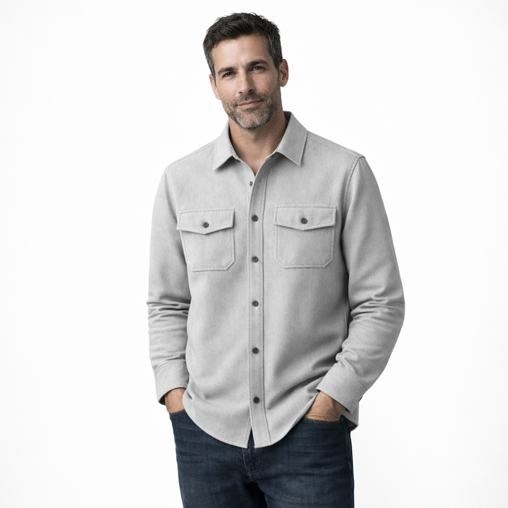 FRIEDRICH | Klassisches Herren-Overshirt mit Knopfverschluss