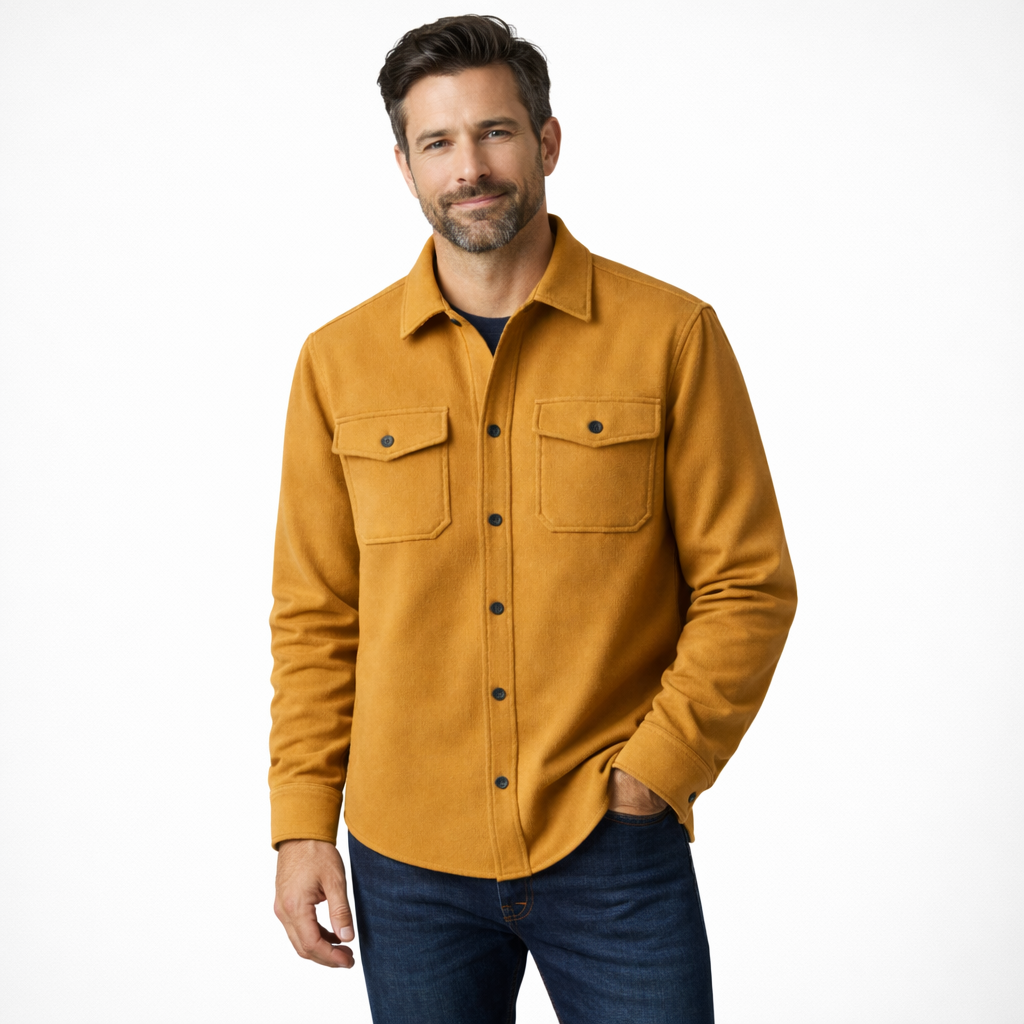 FRIEDRICH | Klassisches Herren-Overshirt mit Knopfverschluss